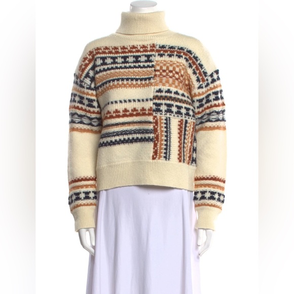 A.L.C. Sweaters - A.L.C. Multicolor Patterned Crew Neck Sweater $129